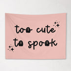 Halloween Banner, Too Cute to Spook, Halloween Decor, Halloween Wall Art