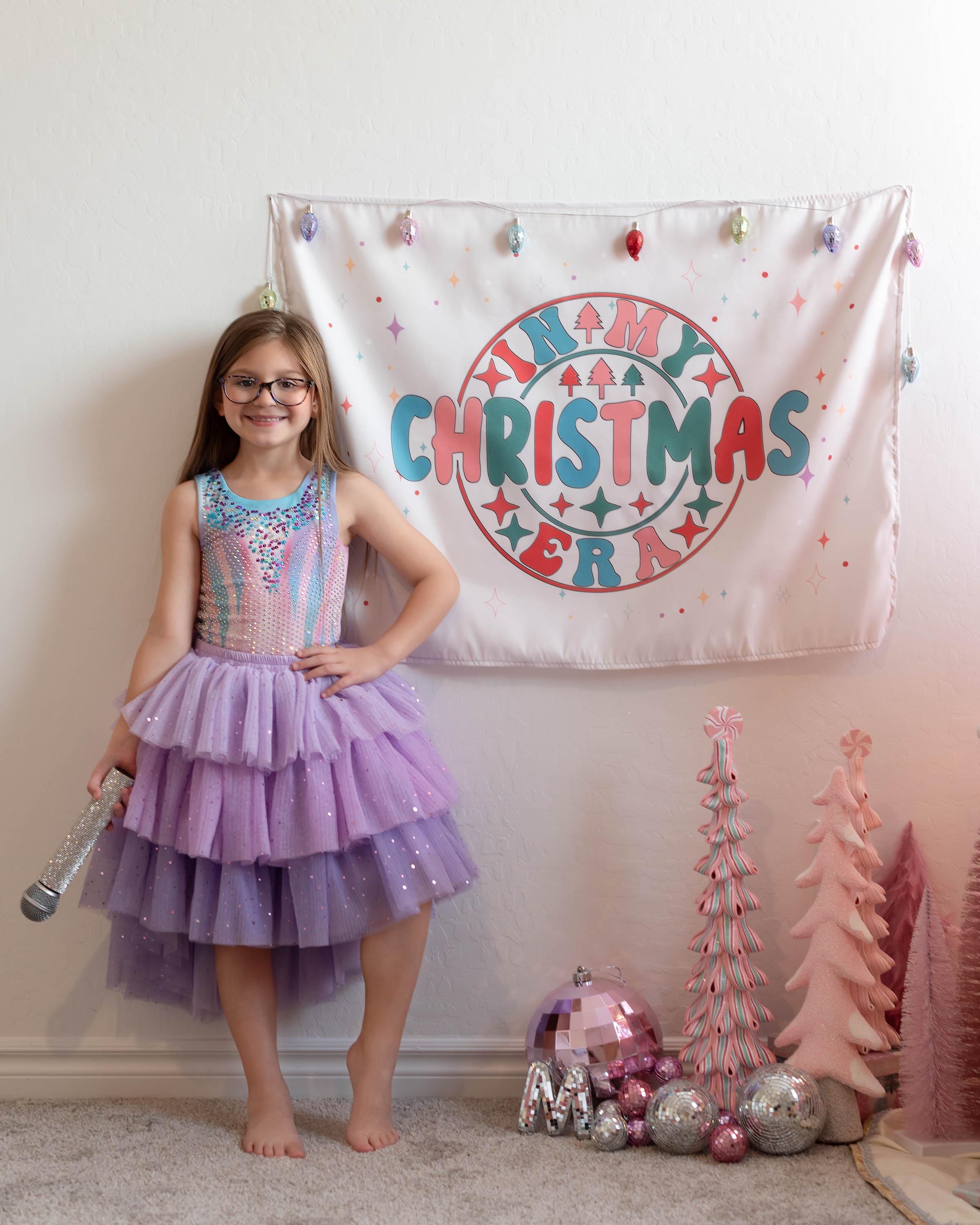 Christmas Banner, In My Christmas Era, Festive Kids Fabric Tapestry,  Room Decor