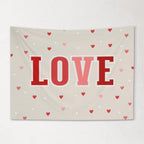 Fabric Tapestry Banner, Love, Kids Wall Art Room Decor, Children's Wall Art