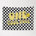 Fabric Tapestry Banner, ONE Cool Dude, Kids Wall Art Room Decor