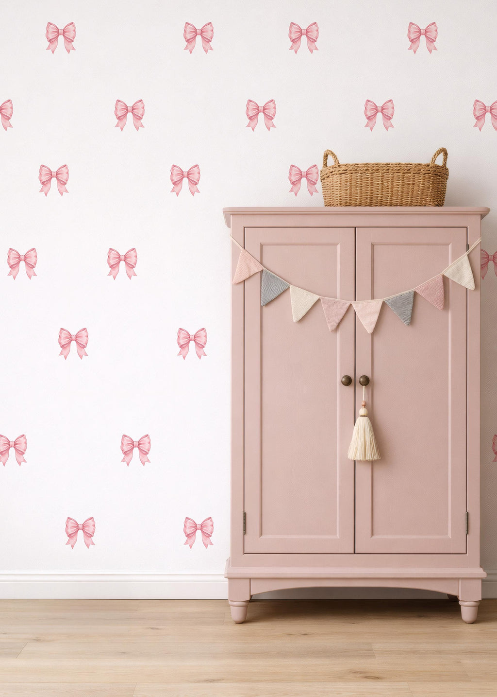 Rosie Pink Bows Wall Decals