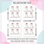Cute Christmas Polar Bear Wall Decals