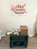 Fabric Tapestry Banner, Daydream Believer, Kids Wall Art Room Decor