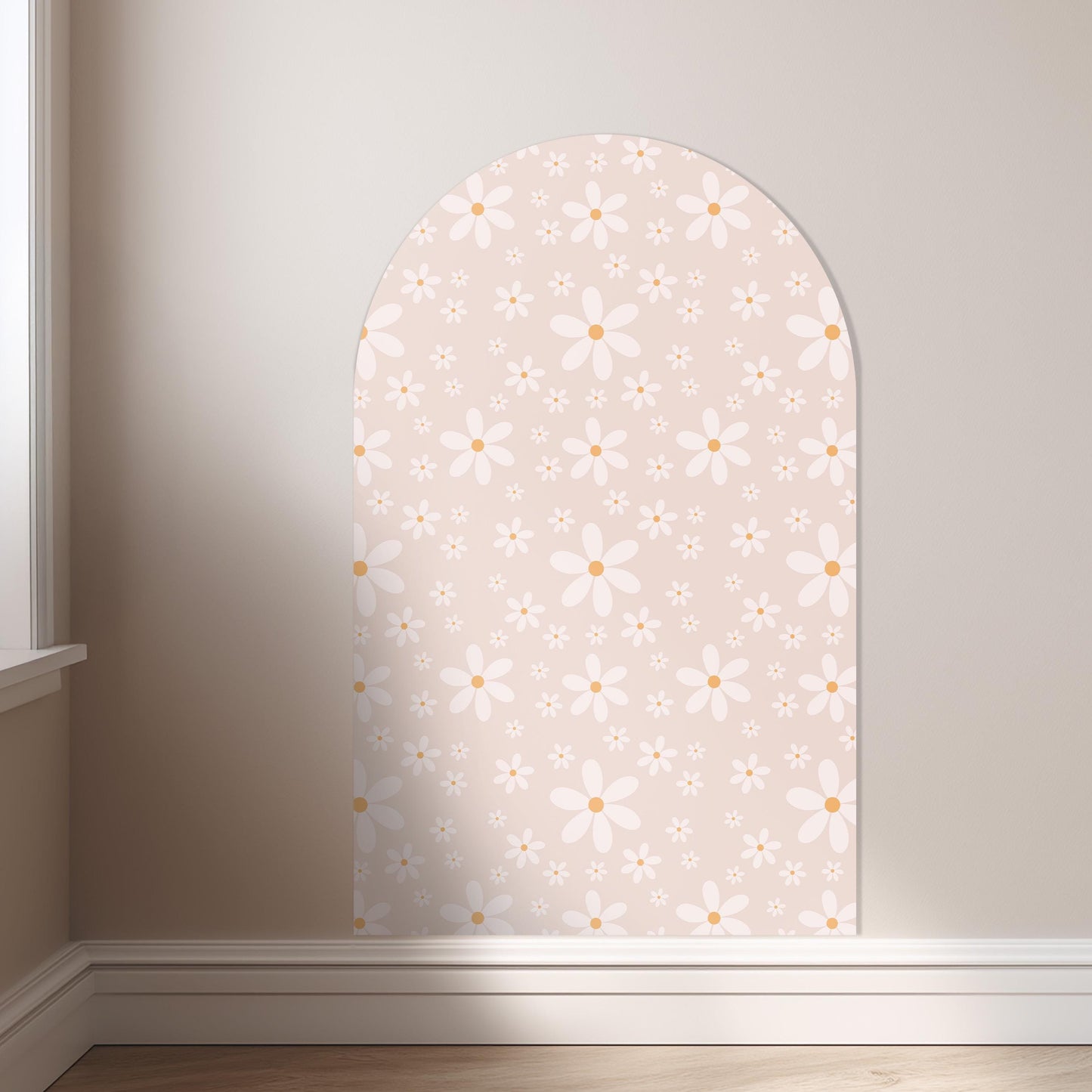 Magnet Magic Arch - Daisy Floral Magnetic Wall Decal for Kids, Wall Decal