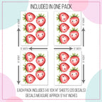Happy Strawberry Wall Decals