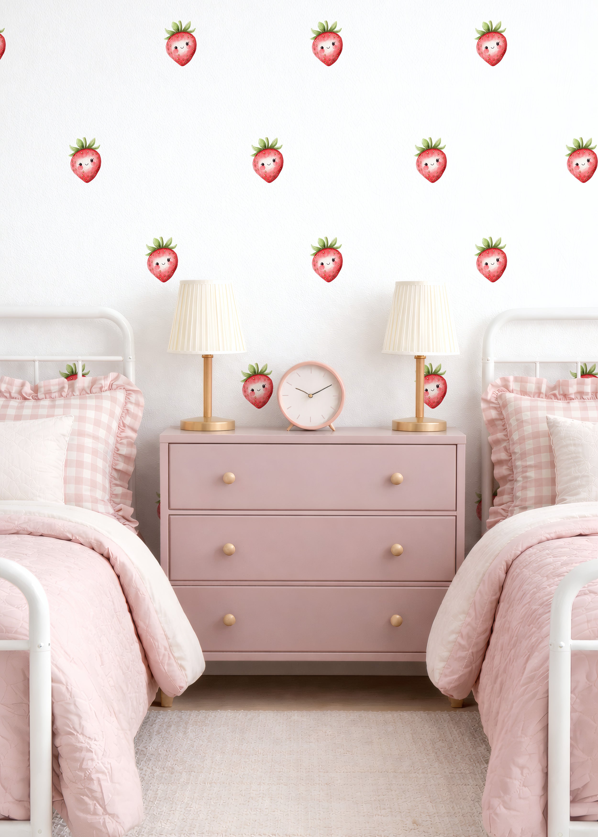 Happy Strawberry Wall Decals
