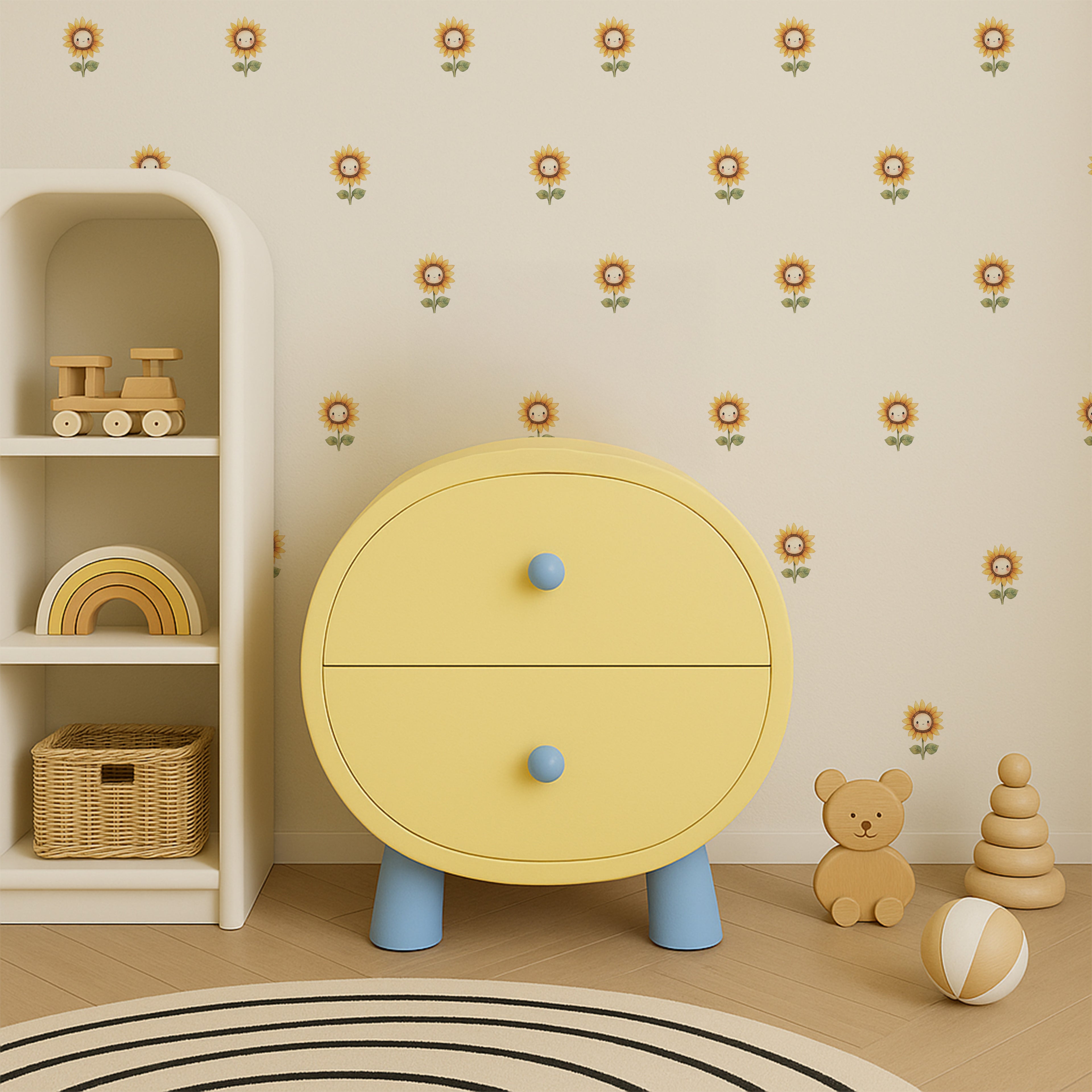 Happy Sunflower Wall Decals