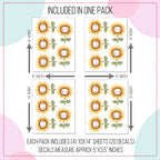 Happy Sunflower Wall Decals