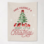 Christmas Banner Cream - Have Yourself A Merry Little Christmas, Kids Fabric Tapestry, Wall art Room Decor