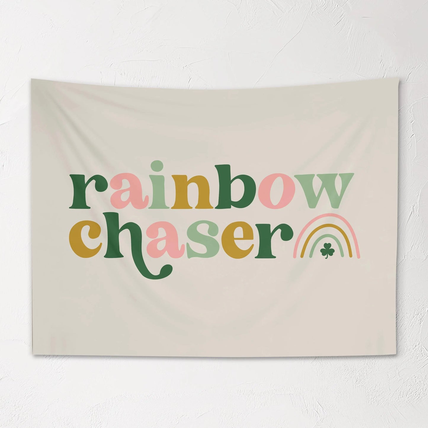 Fabric Tapestry Banner, Rainbow Chaser, Kids Wall Art Room Decor, Children's Wall Art