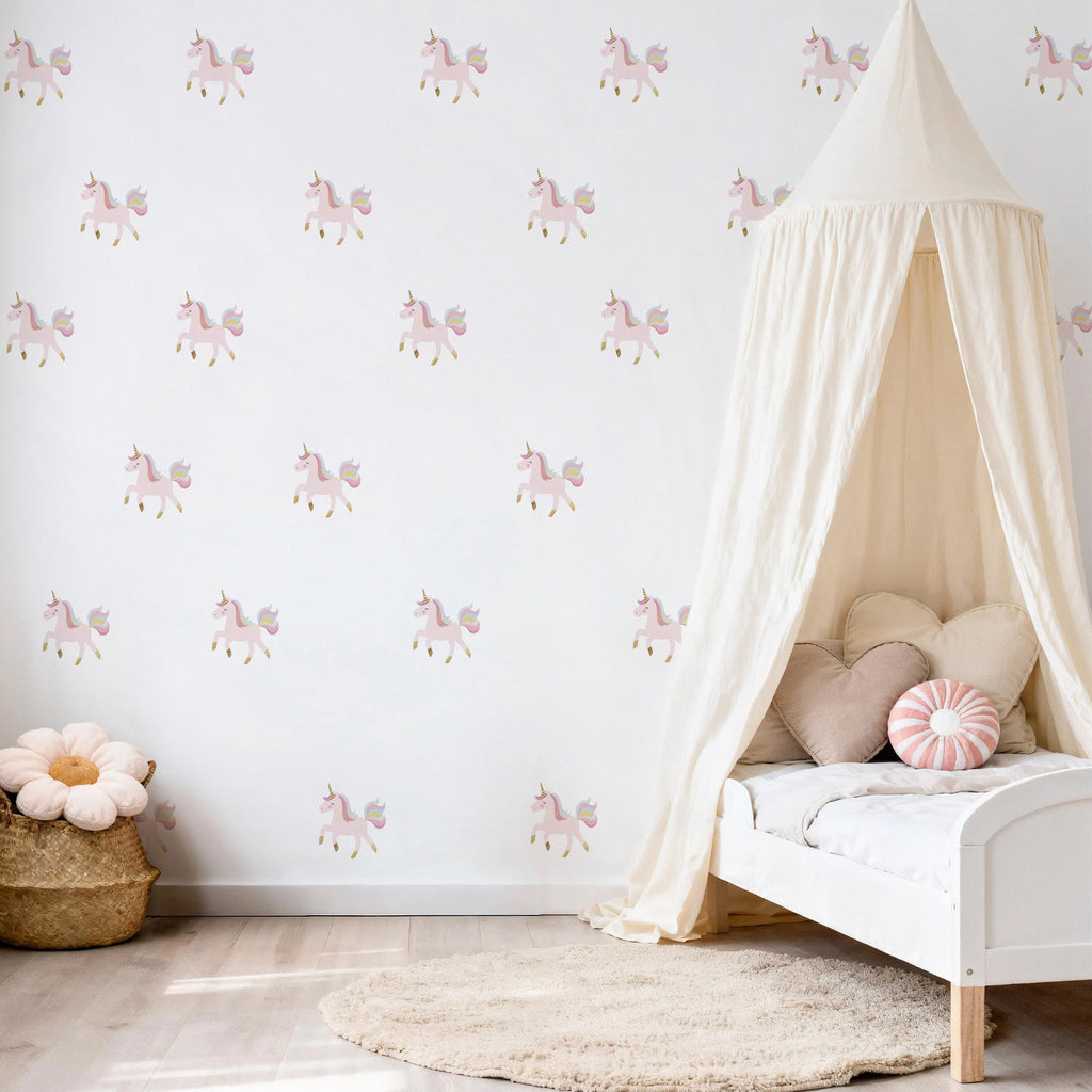 Pink Unicorn Wall Decals