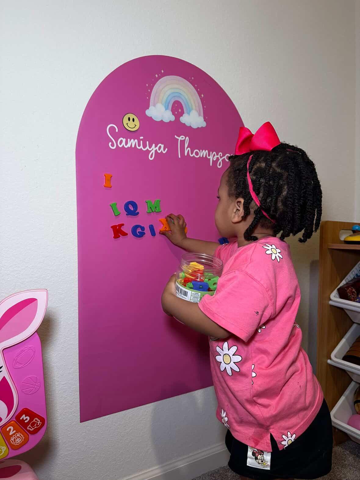 Magnet Magic Wall - Personalized Rainbow