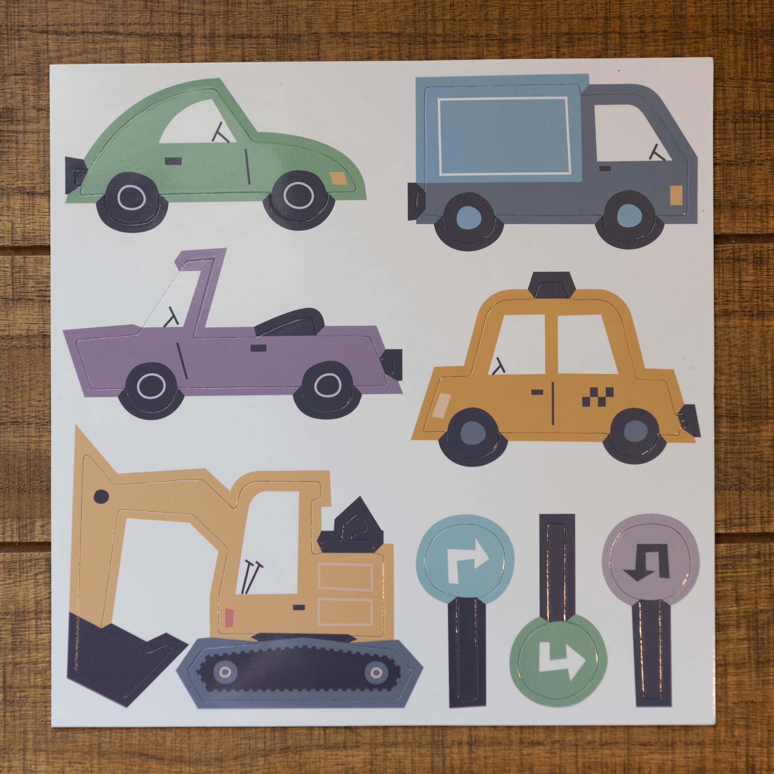Road & Cars Set - Magnet Set For Magnet Magic Wall & More