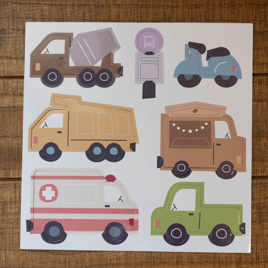 Road & Cars Set - Magnet Set For Magnet Magic Wall & More