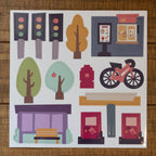 Road & Cars Set - Magnet Set For Magnet Magic Wall & More