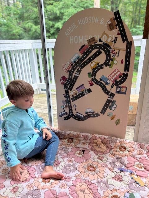 Road & Cars Set - Magnet Set For Magnet Magic Wall & More