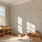 Wispy Pink Bows Wall Decals
