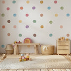 Pastel Watercolor Dots Wall Decals