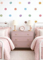 Pastel Watercolor Dots Wall Decals