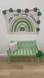 Fabric Tapestry Banner, Little Miss Lucky Charm, Kids Wall Art Room Decor