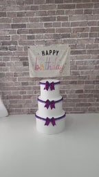 Fabric Tapestry Banner, Happy Birthday, Kids Wall Art Room Decor, Children's Wall Art