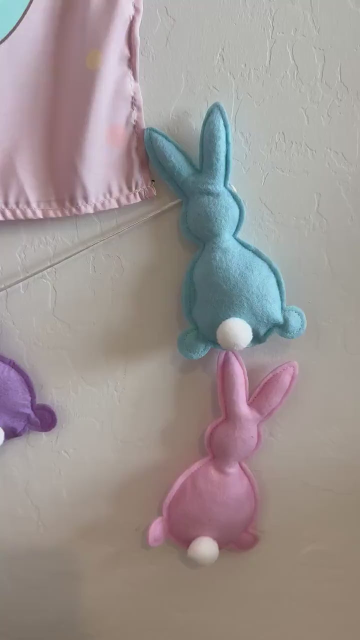 Fabric Tapestry Banner, Easter Vibes, Kids Wall Art Room Decor, Children's Wall Art