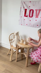 Fabric Tapestry Banner, Love, Kids Wall Art Room Decor, Children's Wall Art