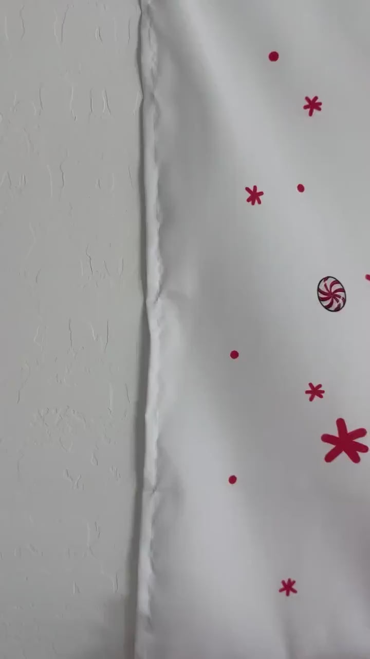 Christmas Banner, Candy Cane Crew, Kids Fabric Tapestry