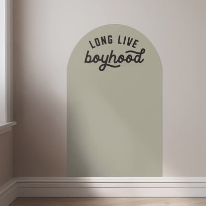 RTS Mini Magnet Magic Arch - Long Live Boyhood - Cream & Army Green Available - Magnetic Wall Decal for Kids