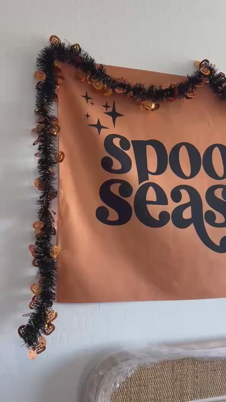 Halloween Banner, Spooky Season, Halloween Decor, Halloween Wall Art