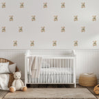Sage Bow Bear Wall Decals