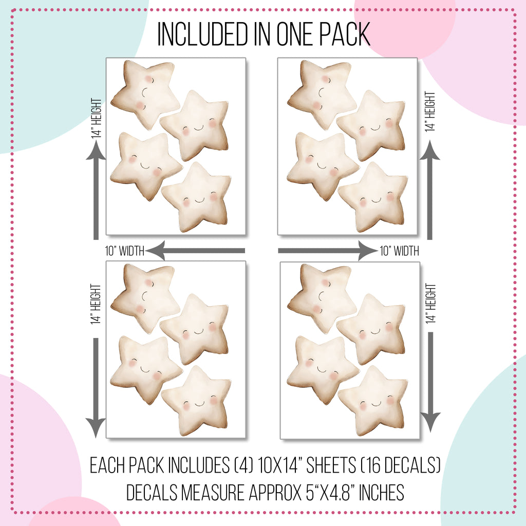 Smiley Star Wall Decals