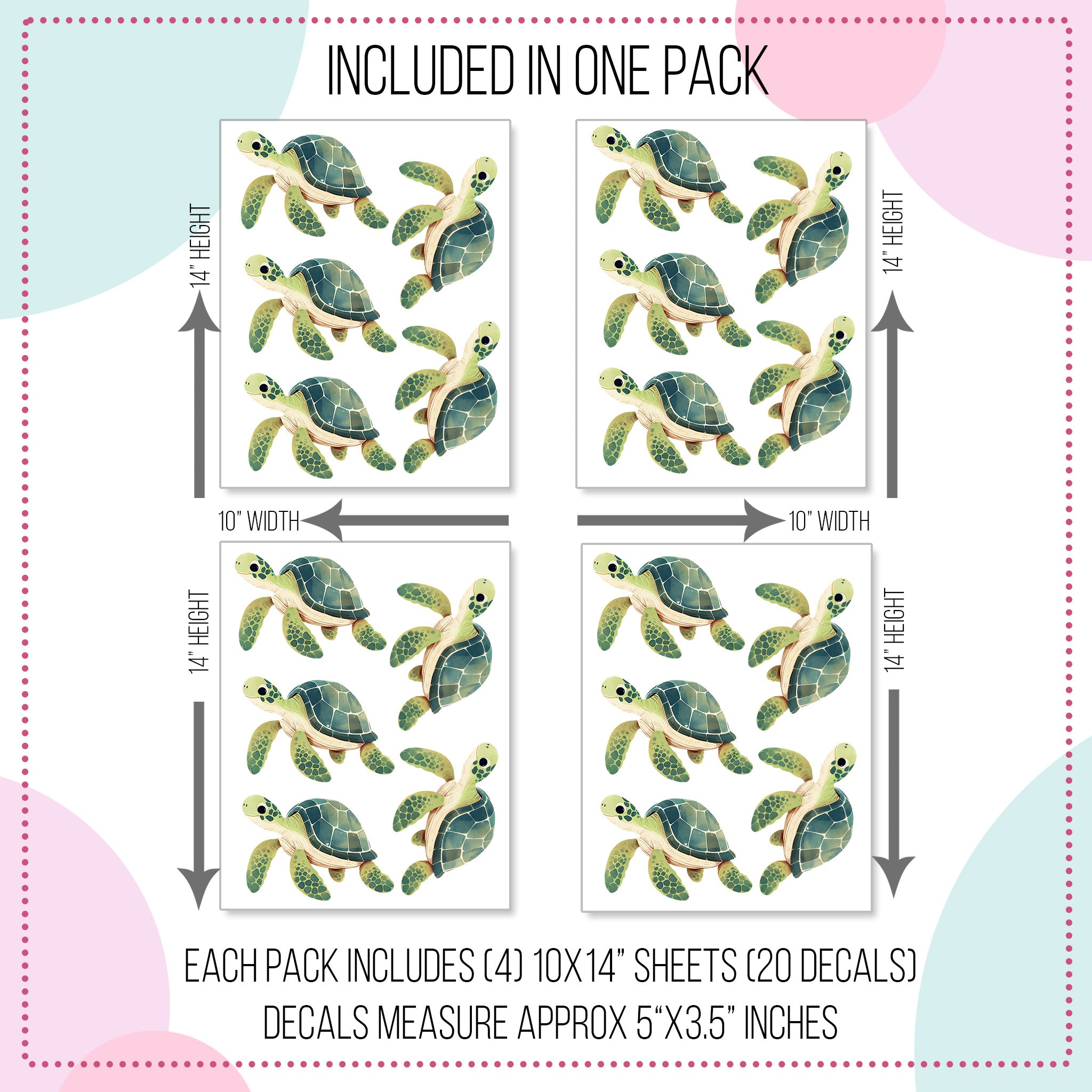 Sea Turtle Wall Decals
